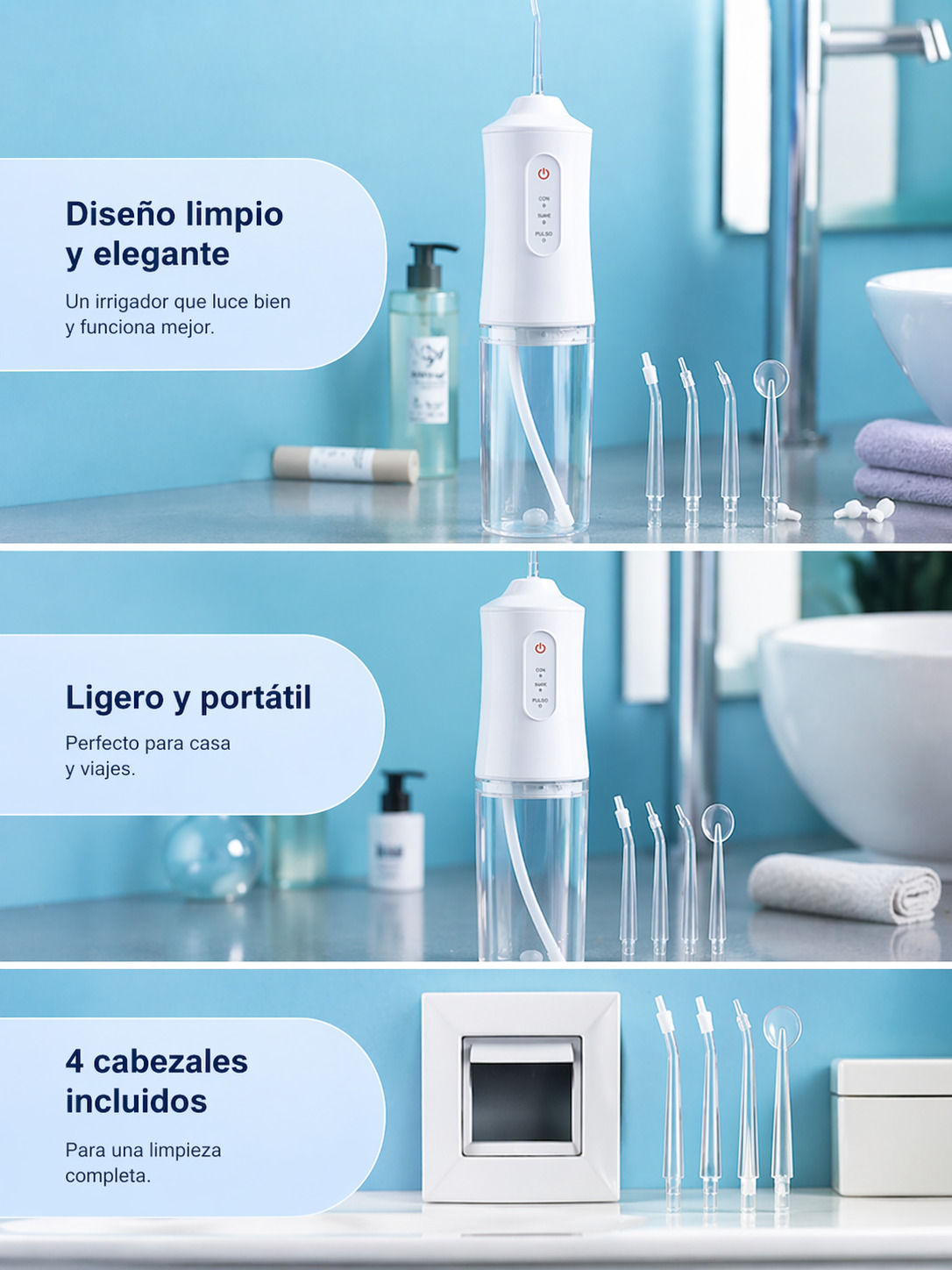 Beneficios visuales del irrigador CleanSmile