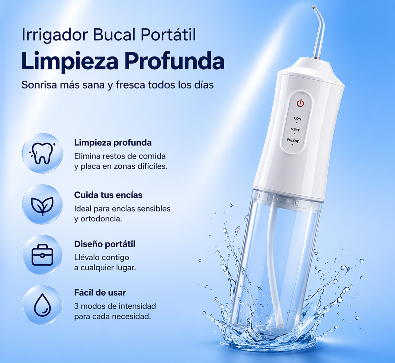Irrigador Bucal Portátil CleanSmile